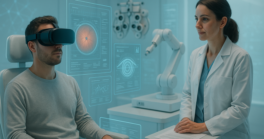 לראות את העתיד: AI ו-VR - אבחון וטיפול באופטומטריה ורפואת עיניים